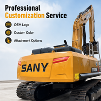 Excavatrice Sany SY305H d'occasion vérifiée, 31,5 tonnes, pelle sur chenilles robuste pour projets miniers, machine d'excavation Sany