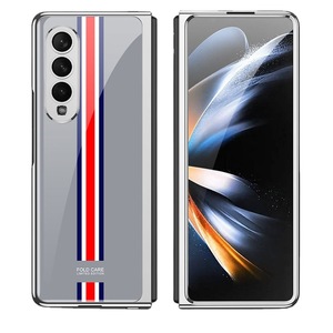 Custodia in vetro placcato personalizzato per <span class=keywords><strong>Samsung</strong></span> Z Fold5 semplice custodia protettiva per schermo pieghevole W23 custodia per cellulare - Product Image 1