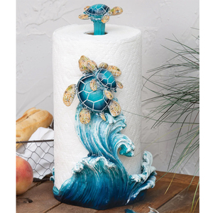 Portarotolo <span class=keywords><strong>in</strong></span> Resina Bianca a Forma di Tartaruga Marina, Decorazione per la Casa, Prodotto da Fabbrica Certificata BSCI - Product Image 3