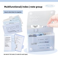 Planwith Index Note Set : Mini-onglets adhésifs détachables à haute esthétique pour la marquage des cahiers d'étudiant, la classification des journaux et la papeterie