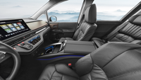 Odyssey Elite 15-24 Compresseur Réfrigérateur Accoudoir Boîte de Rangement Nouveau Porte-Gobelet Voiture Hybride Contrôle Central Fabriqué en Cuir ABS