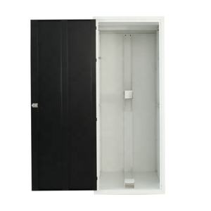 Muebles de exterior de alta calidad, casillero seguro para <span class=keywords><strong>bicicletas</strong></span>, <span class=keywords><strong>armario</strong></span> de bicicleta de estacionamiento personalizado impermeable público, casilleros de Metal de almacenamiento negro - Product Image 2