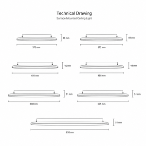 Minimalist Round <b>LED</b> Ceiling <b>Light</b> Aluminum Frame <b>with</b> Acrylic <b>Diffuser</b>, Gold Finish Ultra-Thin Design for Bedroom Living Room - Product Image 5