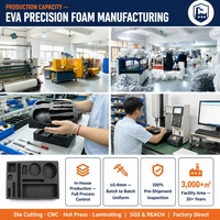 Emballage moulé en mousse EVA recyclable sur mesure, absorption des chocs, protection contre l'humidité, pour la protection des outils, des équipements et des instruments, étui interne
