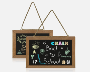 Nouveau design personnalisé, tableau mémo effaçable horizontal en bois brun contemporain, avec étagère, pour trottoir et rentrée scolaire - Product Image 2