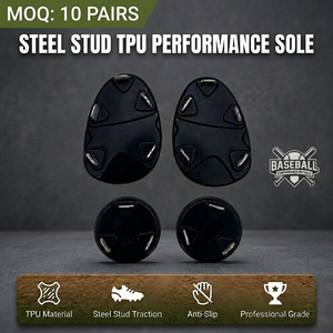 Wholesale Custom Self-adhesive Baseball Cleat <strong>Soles</strong> Split Design TPU Wearable <strong>Stick</strong> on Cleat Pads for Sneaker Modification - Product Image 1