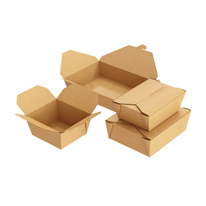 Food containers biodegradable lunch box paper box packaging for food togo box