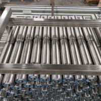 Rouleau de convoyeur rainuré-Acier inoxydable, résistant à la corrosion, manutention de matériaux en vrac