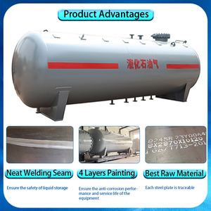 Ngang 50000 lít 100 m3 lỏng Propane LPG lưu trữ xe tăng để bán - Product Image 3