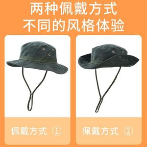 Offre Spéciale haute qualité pêcheur tactique chapeau décontracté formel toile seau casquette hiver Camouflage Polyester <span class=keywords><strong>pour</strong></span> une utilisation en extérieur - Product Image 4