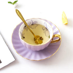 Platillo de té con forma de calabaza rosa de estilo francés de colores, cajas de embalaje, juego de tazas de té con <span class=keywords><strong>tetera</strong></span> - Product Image 5