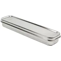 304 Stainless Steel Portable Tableware Flatware Case Storage Box For Cutlery Kit in Camping Travel Picnic Office