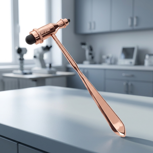 Marteau réflexe manuel en acier inoxydable rose gold, léger, certifié CE, MIRHA INSTRUMENTS, kit chirurgical de classe I - Product Image 4