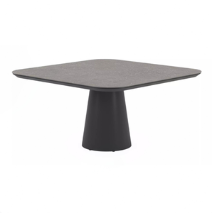 Modern Hollow Grid Woven Rattan Chair Round Single Pedestal High <b>Table</b> Patio <b>Bar</b> Furniture - Product Image 4