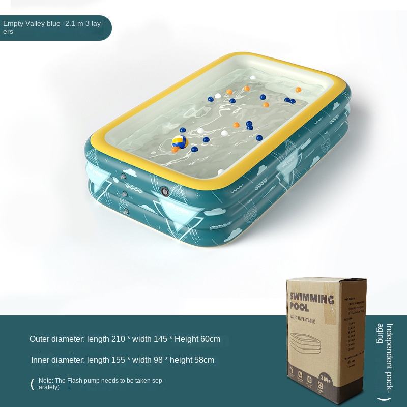 2.1m three-ring blue (without air pump)