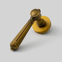 Goo-Ki Haute Qualité Style Classique Jaune Mat Laiton Antique Brossé Poignées de Porte et de Fenêtre Serrure de Porte de Chambre