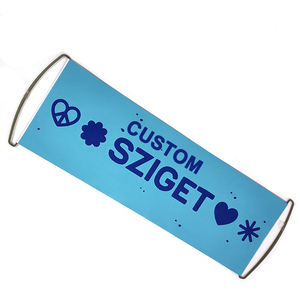 الجملة مخصص التمرير راية الترويجية المنتج في الهواء الطلق باليد نسيج مخصص لوحة ملفوفة - Product Image 1