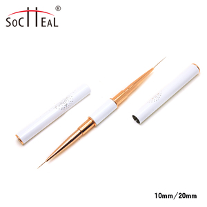 YALIXIN Stylo professionnel double-tête pour nail <span class=keywords><strong>art</strong></span> avec manche métallique, logo personnalisé, pour dessin et décoration d'ongles, 5MM-25MM - Product Image 2