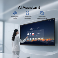 Écran interactif LED Dreamsource 55/75 pouces 4K UHD avec 20 points de contact IR, caméra 48MP, 4 Go de RAM, 32 Go de stockage, garantie interactive de 3 ans