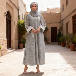 Vestido Abaya Modesto Bordado de Lujo para Mujeres Musulmanas con Ajuste Personalizado, Tela de Alta Calidad para Uso Diario - Product Image 4