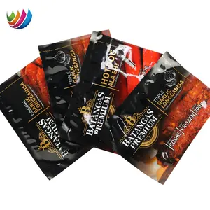 Custom Printing Nylon Flat Sealing Pouch Frozen Food Spicy Retort Meat Packaging Bag