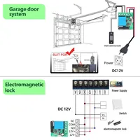 Control remoto inalámbrico de 1 canal y 433 MHz, interruptor de 1 vía, receptor de relé de 5 V CC y 10 A con alcance de 50 m para luces LED, ventiladores y hervidores, venta al por mayor