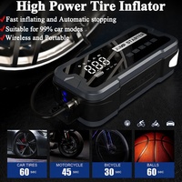 Starter Jump mobil 4 in 1 multifungsi, dengan kompresor udara 150PSI nirkabel catu daya darurat penguat baterai dengan Power Bank