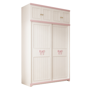 Maßgefertigter Zweitüriger Kinderkleiderschrank mit Schubladen aus Holz, Schlafzimmermöbel für Kinder fürs Babyzimmer - Product Image 2