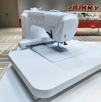 Machine à broder informatisée JUKKY ES7 200*380mm, 300 motifs, grand écran couleur pour vêtements, enroulement automatique
