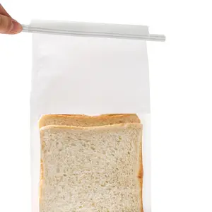 Fabricant de sacs d'emballage alimentaire Sac en papier pour collation à impression personnalisée Sac à pain en papier grillé avec fenêtre transparente