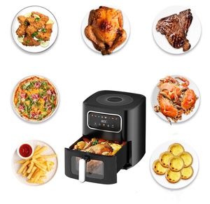Hộ gia đình 8-lít Nồi chiên không khí với màn hình cảm ứng, có thể nhìn thấy không dính nồi chiên, dầu miễn phí Nồi chiên không khí - Product Image 3