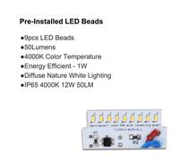 Lumière murale LED moderne à montage en surface pour extérieur, intérieur, marches, escalier, couloir, mur