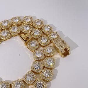 Collar de Tenis Redondo de Lujo Tianyu, Estilo Hip Hop, Cadena de Moda con Circonita para Hombre y Mujer - Product Image 3