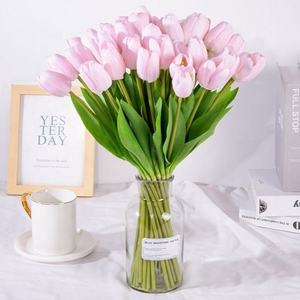 Flores artificiales toque real ramo de tulipán artificial boda decoración del hogar Regalo De vacaciones Decoración - Product Image 3