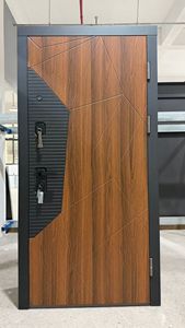 Puerta de <span class=keywords><strong>Entrada</strong></span> de Acero de Estilo Ruso para Exteriores, Impermeable, de Alta Seguridad, Material de Aleación de Aluminio, Puerta Blindada Individual - Product Image 5