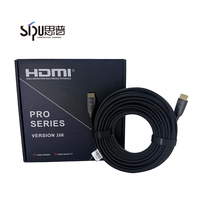 Câble HDMI 2.2 SIPU 2026 le plus récent 16K, haute vitesse 96 Gbit/s 60 Hz, câble à fibre optique Ultra AOC pour projecteur, home cinéma, PS5, OEM