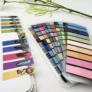 10 PCS 2000 Sheets,New Pattern Index Stickers for 2024, Designed for Student <b>Note</b>-taking and Office Organization,transparent. - Product Image 3