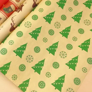 Hoge Kwaliteit Kerst Gevlokt Premium Warme Chocolademelk Cadeaupapier