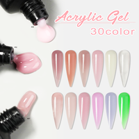 Marque privée professionnelle UV/LED Soak Off 1kg 5kg Gel acrylique Poly Nail Kit Extension Builder Ensemble blanc longue durée