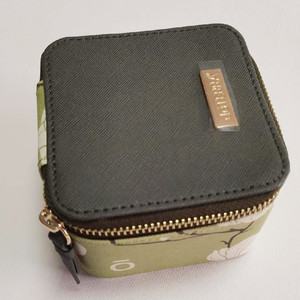 Square Fabric Travel Zipper Jewelry <b>Case</b>-Multi-Function Fashion Cosmetic & <b>Lipstick</b> Box for All Seasons - Product Image 3