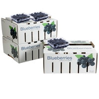 Boîtes en carton ondulé robustes pour fruits, bananes, bleuets, emballages en papier, boîtes rigides pour légumes