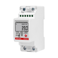 SINOTIMER Medidor de Energía Bidireccional, Medidor de Energía Bidireccional, 230VAC, 5(60)A, Modbus-RTU RS485, para Sistemas PV, 1600imp/kWh