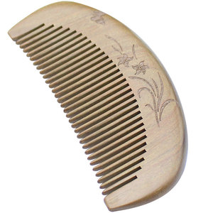 Sandalwood Hair <b>Comb</b> Handmade Solid Wood Classical Style Small Portable For Home Use Gift - Product Image 4