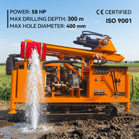 Vente directe d'usine EB300 plate-forme de forage de puits d'eau diesel hydraulique double moteurs hydrauliques plate-forme de forage de mine