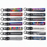 Porte-clés bracelet imprimé Street Art avec motifs Graffiti et Néon, sangle de poignet en tissu personnalisée avec mousqueton pour clés