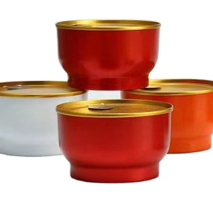 Bát Nhôm 180Ml 250Ml 300Ml Lon Vàng Hồng Lon Thiếc Xếp Chồng Bán Buôn Để Đựng Súp Tức Thì Thịt Đóng Hộp Đồ Đựng Thức Ăn Cho Thú Cưng Ướt - Product Image 1