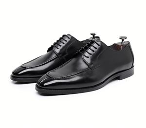 Chaussures italiennes en cuir faites à la main, grande taille, à lacets, antidérapantes, légères et respirantes, spécialement conçues pour les hommes de bureau et professionnels - Product Image 6