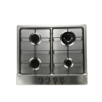 Plaque de cuisson à gaz encastrable 4 brûleurs Style européen Acier inoxydable