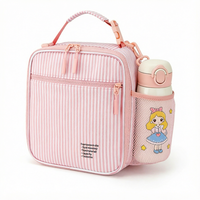 Sac à déjeuner thermique pour femme, grande capacité, pochette à fermeture éclair écologique, réutilisable, étanche, avec bandoulière réglable