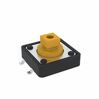Hauteur en option 12*12 Series Dip Tact Switch Interrupteur à bouton-poussoir à trou traversant 12mm x 12mm Interrupteur tactile momentané